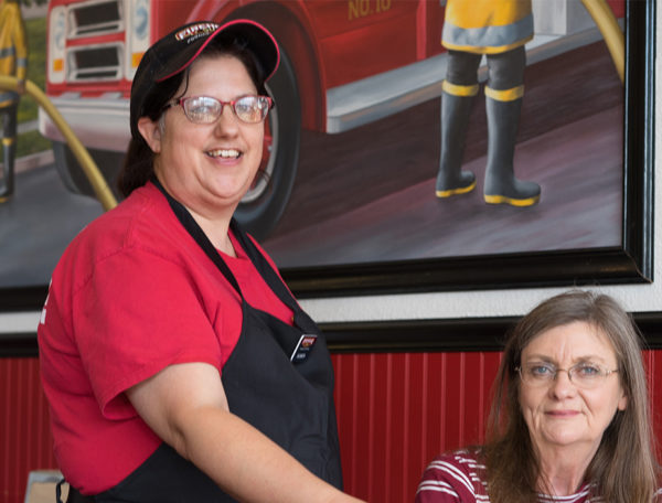 Hammond's Firehouse Subs Offers Life-Affirming Work for Evergreen Life Services' Elizabeth Baldwin