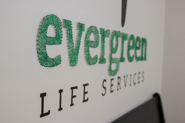 Evergreen logo closeup