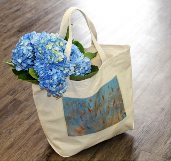 Evergreen tote bag blue