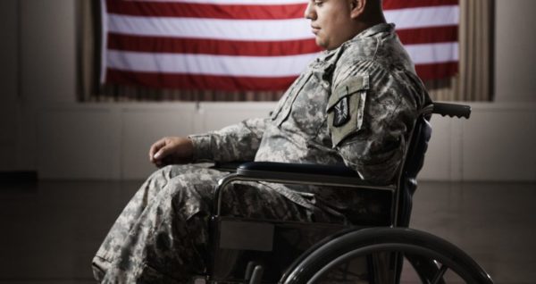 Disabled Veteran in Wheelchair