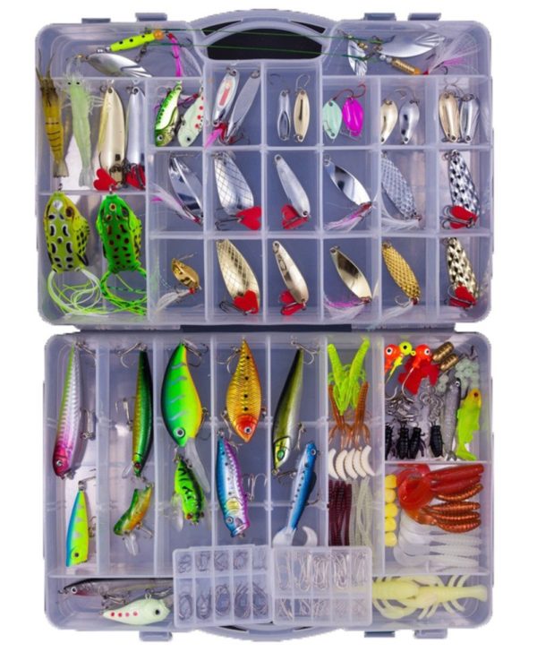 250pc fishing lures tackle box