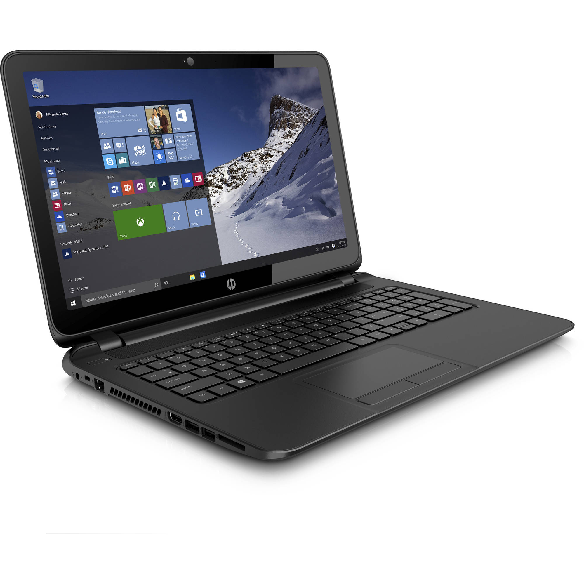HP Black Licorice 15.6" 15-F387WM Laptop PC - Evergreen ...