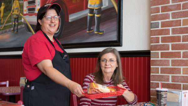 Hammond's Firehouse Subs Offers Life-Affirming Work for Evergreen Life Services' Elizabeth Baldwin